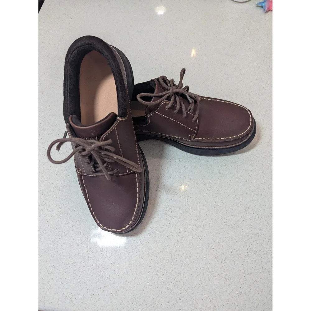 Anodyne No. 30 Mens Sport Casual Brown Leather Moc Toe Oxford Shoes 9W